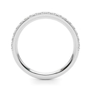 Straight Diamond Half Eternity Ring in Gold & Platinum