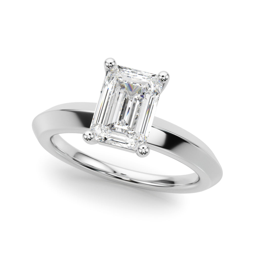 Romantic Ov Center Mq & Rd Sides Oval Diamond Engagement Ring â€” 10K/14K Gold & Platinum
