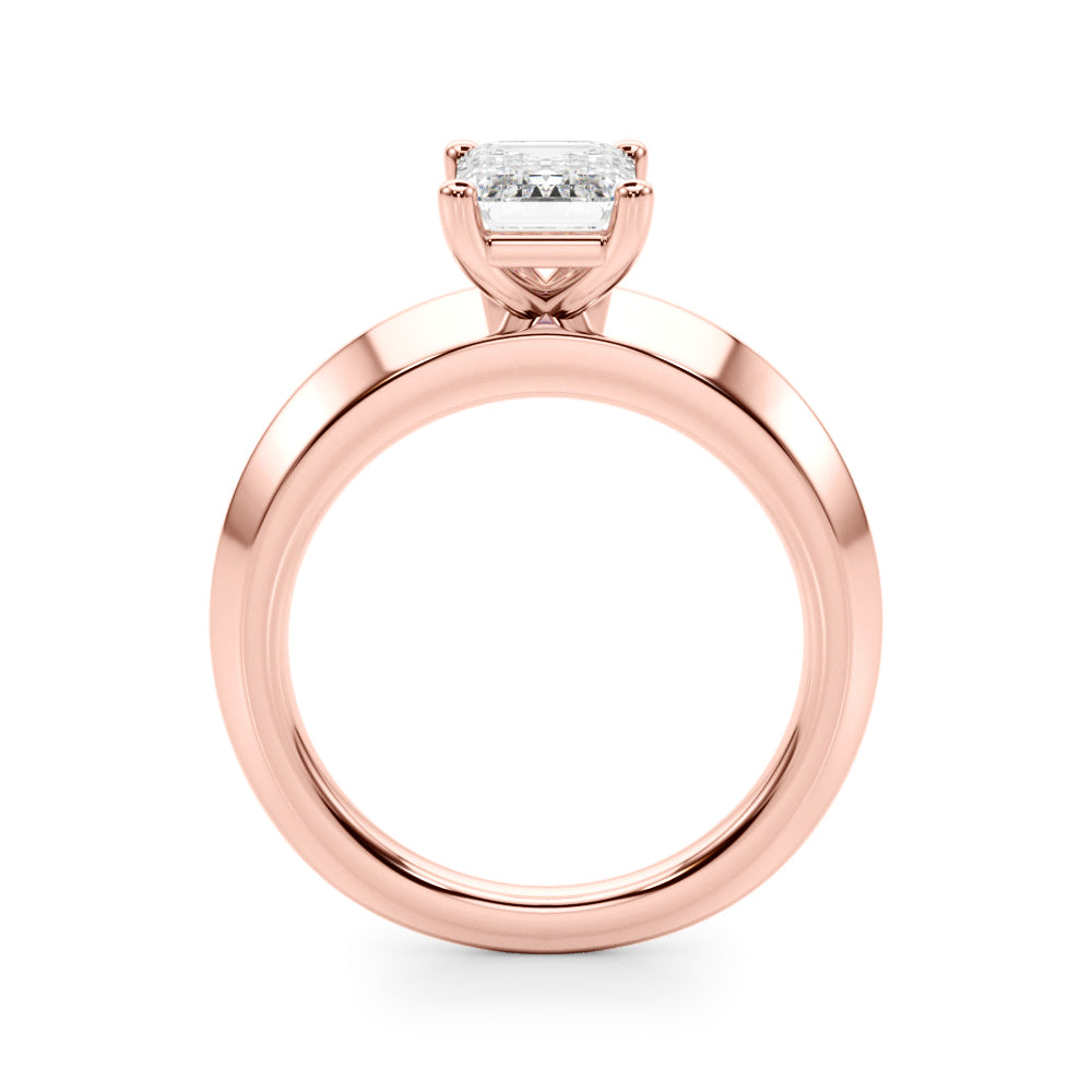 Romantic Ov Center Mq & Rd Sides Oval Diamond Engagement Ring â€” 10K/14K Gold & Platinum