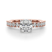 Classic Half Round Diamond Gold Half Eternity Ring in Gold & Platinum