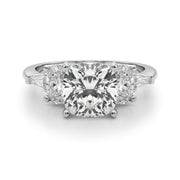 Iconic Tapered Baguette Sides Oval Diamond Engagement Ring in 10K/14K gold and platinum with certified lab-grown or natural diamonds
