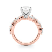 Signature Leaf Engagement Ring Marquise Diamond Engagement Ring in 10K/14K gold and platinum with certified lab-grown or natural diamonds