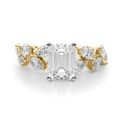 Signature Leaf Engagement Ring Marquise Diamond Engagement Ring in 10K/14K gold and platinum with certified lab-grown or natural diamonds