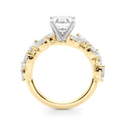 Signature Leaf Engagement Ring Marquise Diamond Engagement Ring in 10K/14K gold and platinum with certified lab-grown or natural diamonds