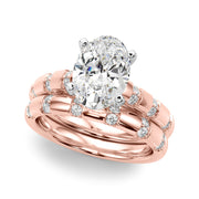 Artisan Sidestone Round Diamond Engagement Ring in 10K/14K gold and platinum with certified lab-grown or natural diamonds