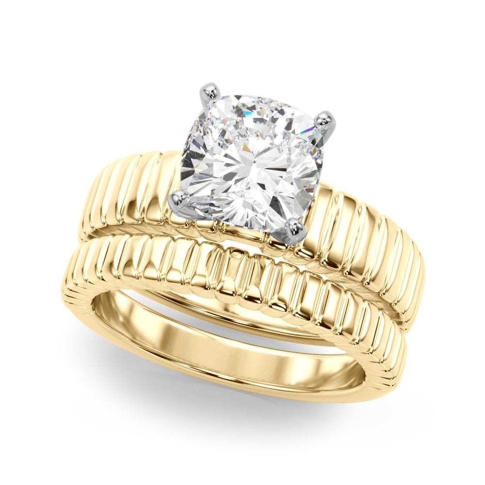 Exquisite Solitaire Round Diamond Engagement Ring in 10K/14K gold and platinum with certified lab-grown or natural diamonds