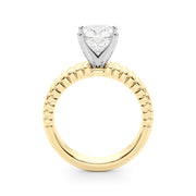 Exquisite Solitaire Round Diamond Engagement Ring in 10K/14K gold and platinum with certified lab-grown or natural diamonds
