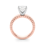 Exquisite Solitaire Round Diamond Engagement Ring in 10K/14K gold and platinum with certified lab-grown or natural diamonds