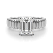 Exquisite Solitaire Round Diamond Engagement Ring in 10K/14K gold and platinum with certified lab-grown or natural diamonds