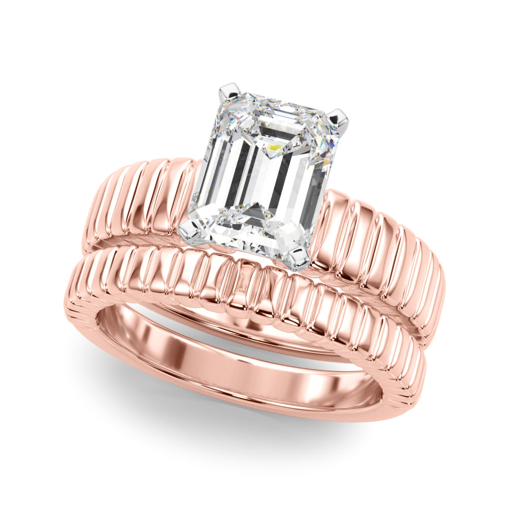 Exquisite Solitaire Round Diamond Engagement Ring in 10K/14K gold and platinum with certified lab-grown or natural diamonds