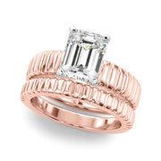 Exquisite Solitaire Round Diamond Engagement Ring in 10K/14K gold and platinum with certified lab-grown or natural diamonds