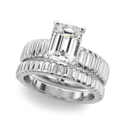 Exquisite Solitaire Round Diamond Engagement Ring in 10K/14K gold and platinum with certified lab-grown or natural diamonds