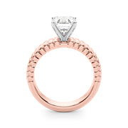 Exquisite Solitaire Round Diamond Engagement Ring in 10K/14K gold and platinum with certified lab-grown or natural diamonds