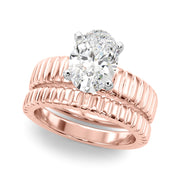 Exquisite Solitaire Round Diamond Engagement Ring in 10K/14K gold and platinum with certified lab-grown or natural diamonds