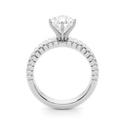 Exquisite Solitaire Round Diamond Engagement Ring in 10K/14K gold and platinum with certified lab-grown or natural diamonds