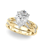 Regal Sidestone Round Diamond Engagement Ring in 10K/14K gold and platinum with certified lab-grown or natural diamonds