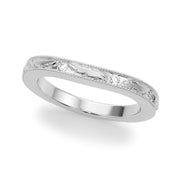 Vintage Inspired Half Eternity Ring in Gold & Platinum