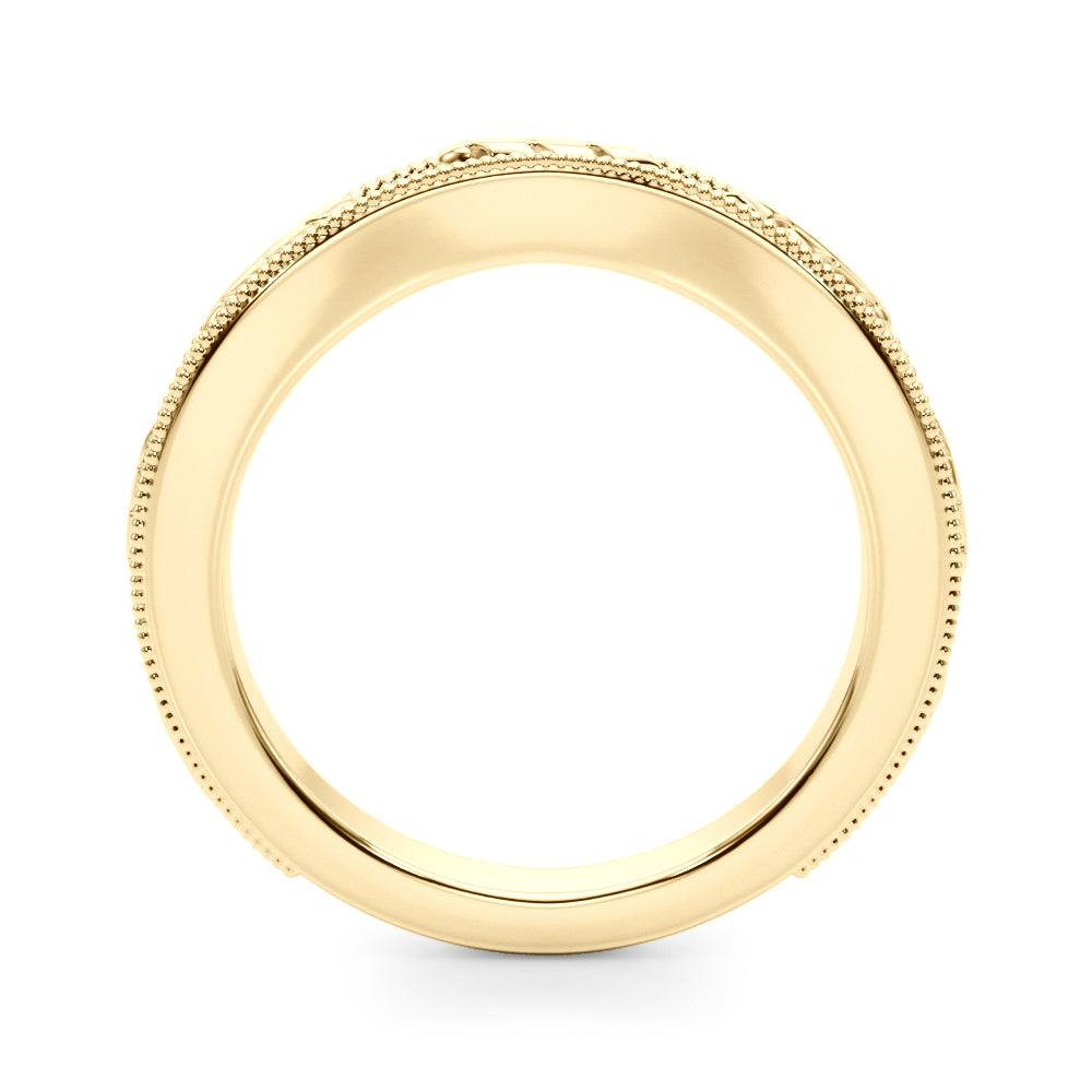 Vintage Inspired Half Eternity Ring in Gold & Platinum