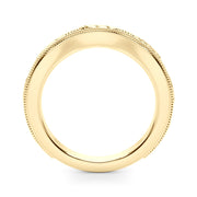 Vintage Inspired Half Eternity Ring in Gold & Platinum