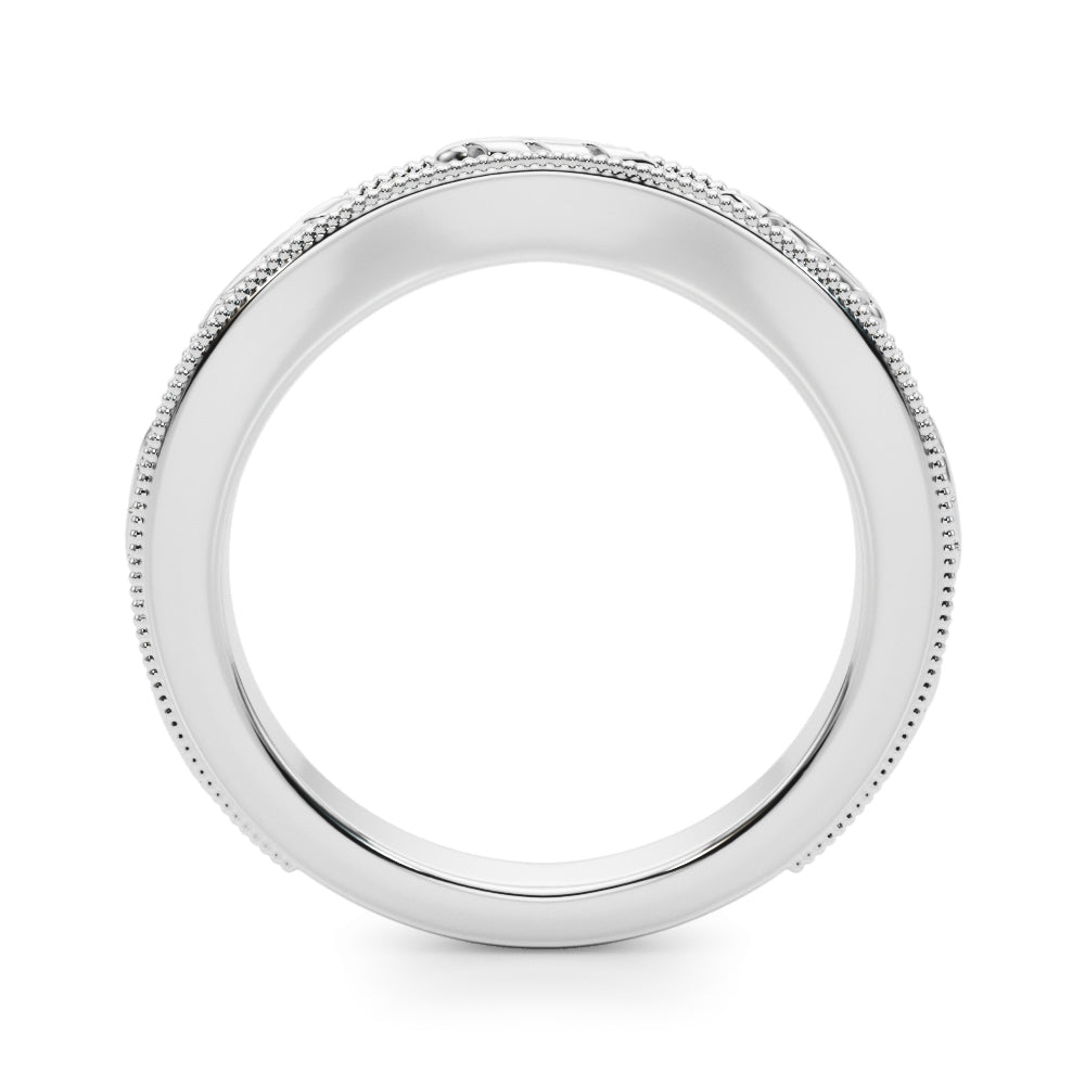Vintage Inspired Half Eternity Ring in Gold & Platinum