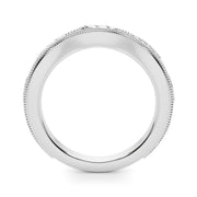 Vintage Inspired Half Eternity Ring in Gold & Platinum