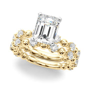 Eternal Sidestone Round Diamond Engagement Ring in 10K/14K gold and platinum with certified lab-grown or natural diamonds