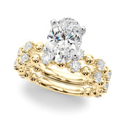 Eternal Sidestone Round Diamond Engagement Ring in 10K/14K gold and platinum with certified lab-grown or natural diamonds