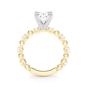 Eternal Sidestone Round Diamond Engagement Ring in 10K/14K gold and platinum with certified lab-grown or natural diamonds