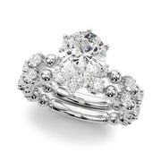 Eternal Sidestone Round Diamond Engagement Ring in 10K/14K gold and platinum with certified lab-grown or natural diamonds