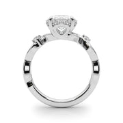 Majestic Twisted Shank Engagement Ring Round Diamond Engagement Ring in 10K/14K gold and platinum with certified lab-grown or natural diamonds