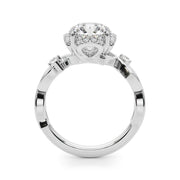 Majestic Twisted Shank Engagement Ring Round Diamond Engagement Ring in 10K/14K gold and platinum with certified lab-grown or natural diamonds