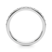 Shared Prong Half Eternity Ring in Gold & Platinum