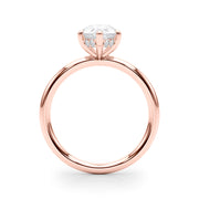 Iconic Sidestone Pear Diamond Engagement Ring â€” 10K/14K Gold & Platinum