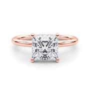 Heirloom Hidden Halo Ov Engagement Ring Princess Diamond Engagement Ring â€” 10K/14K Gold & Platinum