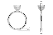 Heirloom Hidden Halo Ov Engagement Ring Princess Diamond Engagement Ring â€” 10K/14K Gold & Platinum
