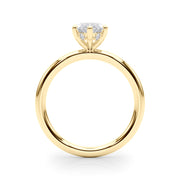 Artisan Sidestone Marquise Diamond Engagement Ring in 10K/14K gold and platinum with certified lab-grown or natural diamonds
