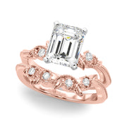 Graceful Center Engagement Ring Oval Diamond Engagement Ring â€” 10K/14K Gold & Platinum