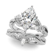 Statement Center Round Diamond Engagement Ring â€” 10K/14K Gold & Platinum