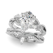 Statement Center Round Diamond Engagement Ring â€” 10K/14K Gold & Platinum