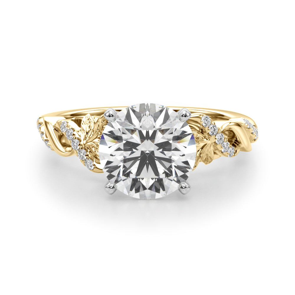 Dazzling Center Oval Diamond Engagement Ring â€” 10K/14K Gold & Platinum