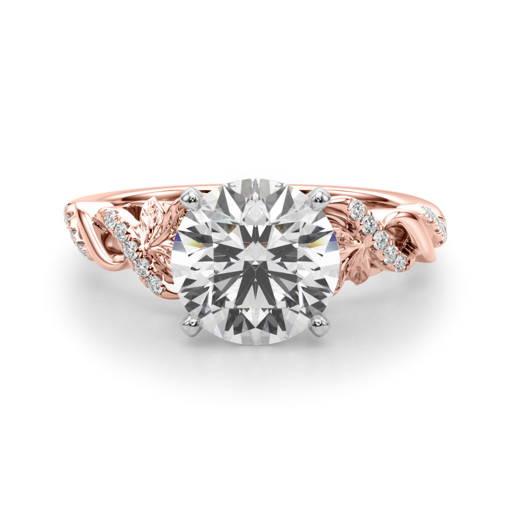 Dazzling Center Oval Diamond Engagement Ring â€” 10K/14K Gold & Platinum