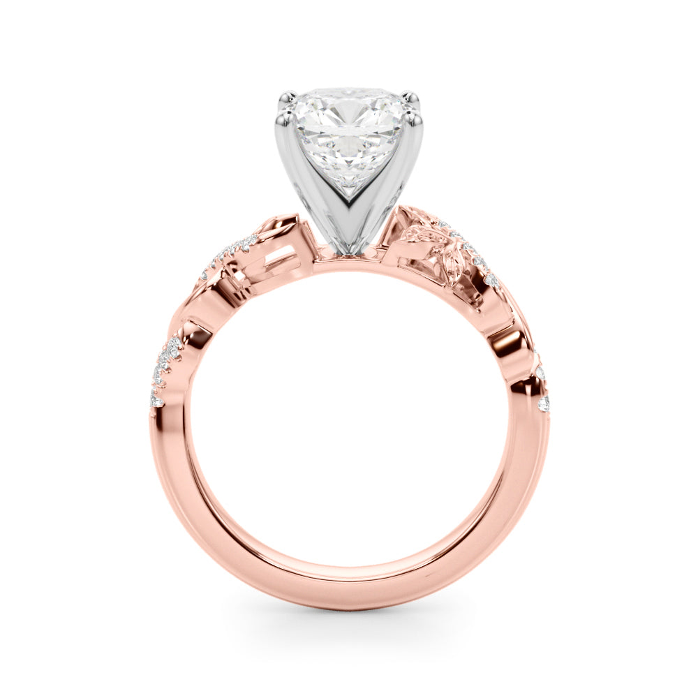 Dazzling Center Oval Diamond Engagement Ring â€” 10K/14K Gold & Platinum