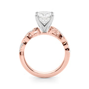 Dazzling Center Oval Diamond Engagement Ring â€” 10K/14K Gold & Platinum