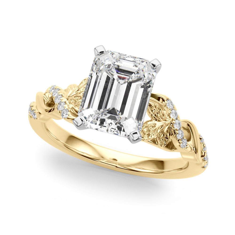 Dazzling Center Oval Diamond Engagement Ring â€” 10K/14K Gold & Platinum