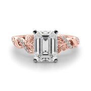 Dazzling Center Oval Diamond Engagement Ring â€” 10K/14K Gold & Platinum