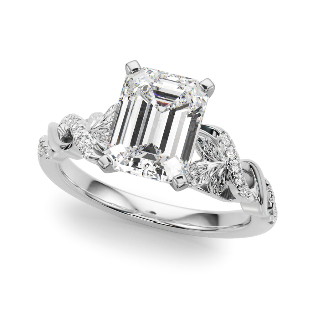 Dazzling Center Oval Diamond Engagement Ring â€” 10K/14K Gold & Platinum