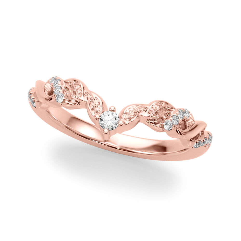 Refined Half Round Diamond Gold Craft Half Eternity Ring in Gold & Platinum