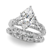 Splendid Center Round Diamond Engagement Ring in 10K/14K gold and platinum with certified lab-grown or natural diamonds