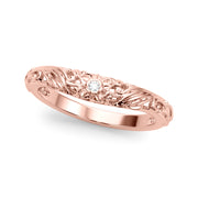 Diamond Half Eternity Ring in Gold & Platinum