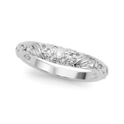 Diamond Half Eternity Ring in Gold & Platinum